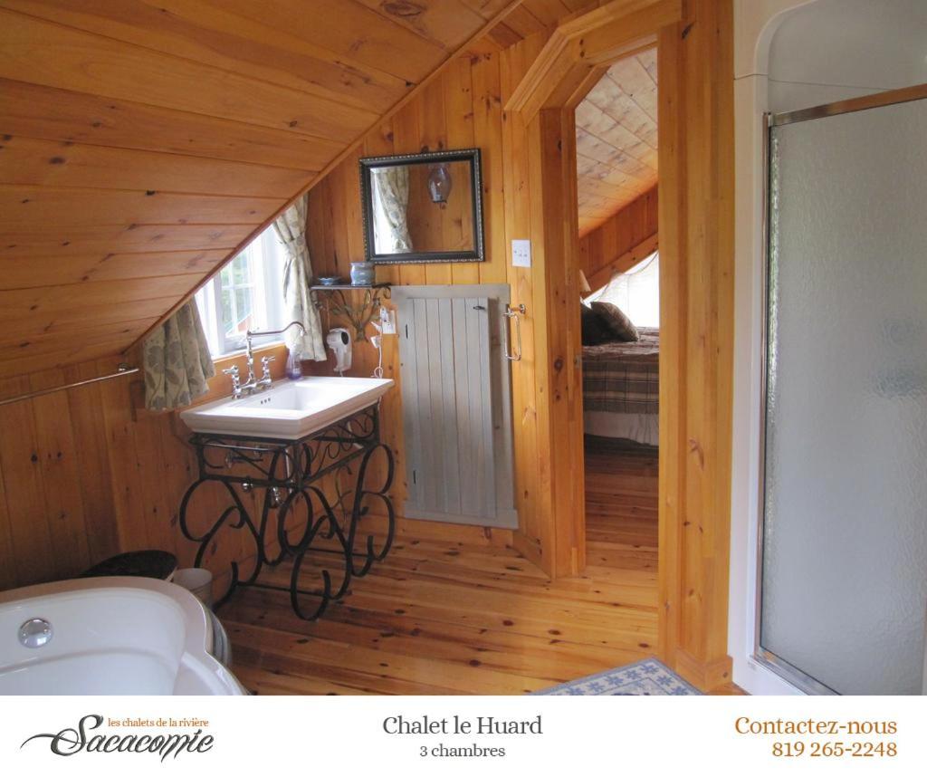 Willa Chalets De La Riviere Sacacomie Saint-Alexis-des-Monts Zewnętrze zdjęcie