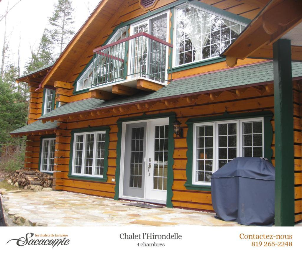 Willa Chalets De La Riviere Sacacomie Saint-Alexis-des-Monts Zewnętrze zdjęcie