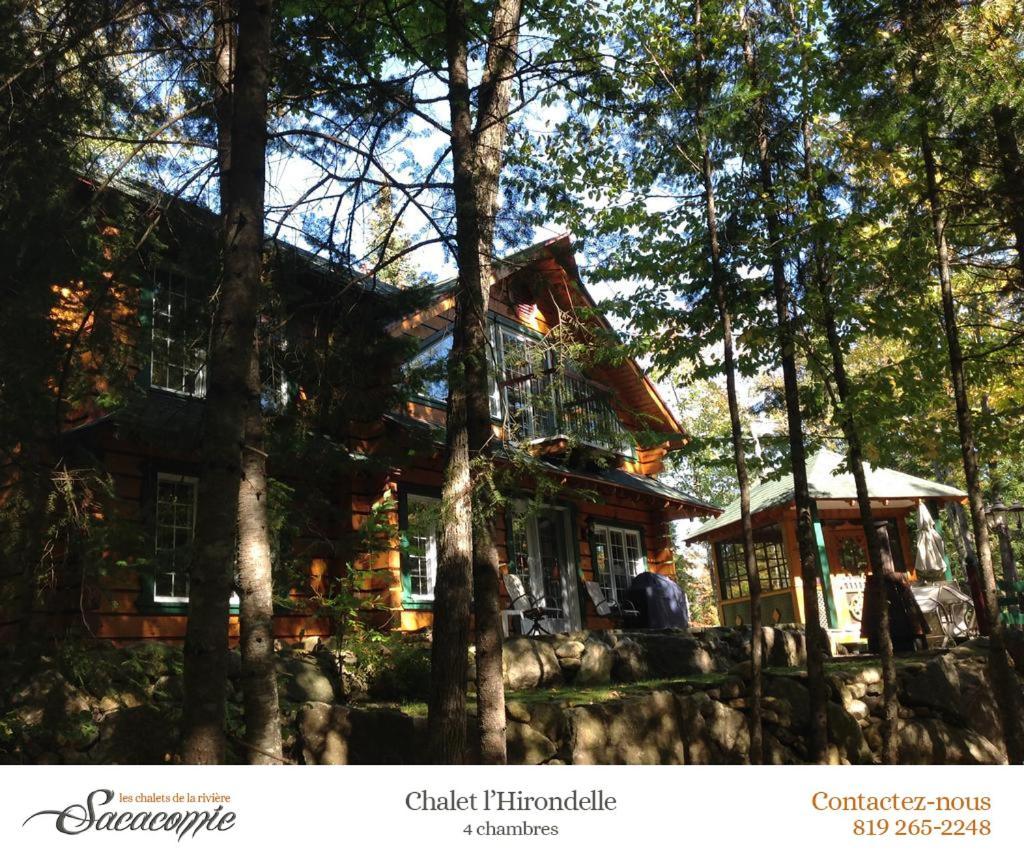 Willa Chalets De La Riviere Sacacomie Saint-Alexis-des-Monts Zewnętrze zdjęcie