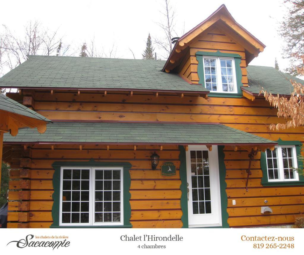 Willa Chalets De La Riviere Sacacomie Saint-Alexis-des-Monts Zewnętrze zdjęcie